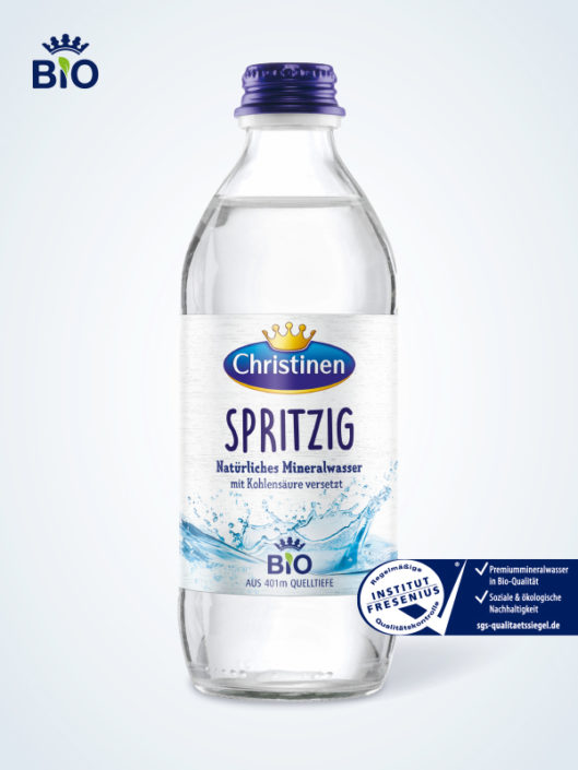 Christinen Bio Spritzig 0,33l Quick Glas Mehrweg
