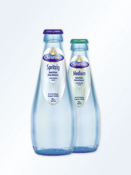 Christinen Premiummineralwasser 0,25 l Glas MW Tropfenform